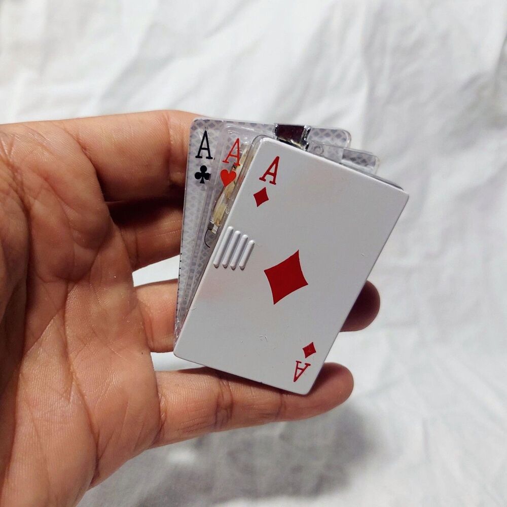 Playing Cards Ace of Diamonds Refillable Pocket Cool Lighter
